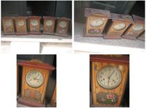 Special offer for a batch of 80-year-old mechanical clocks hand-painted glass paintings farmhouses restaurants commercial shop decorations