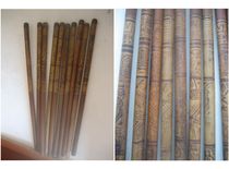 Special Cultural Revolution Bamboo Chopsticks Diet with Goldfish Drama Water Year with Young Life Pattern Pattern Plant Collection