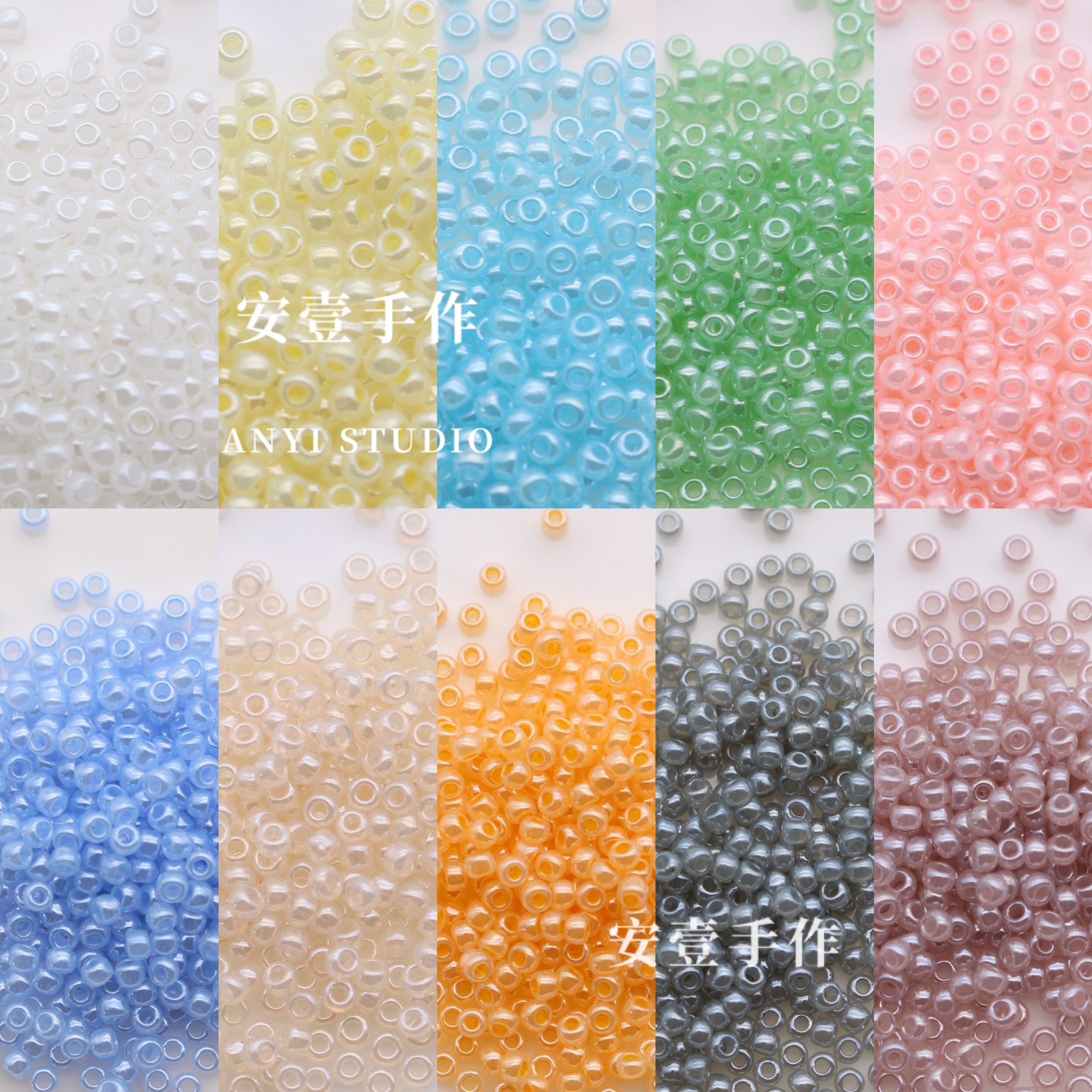 TOHO) 2mm) cream series) Japan Dongbao translucent imported rice bead flow Su Hairpin DIY Ornament Accessories