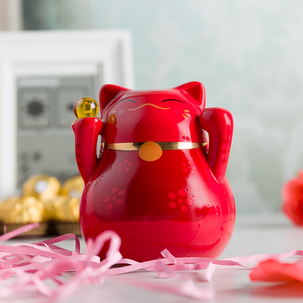 Meritocracy Creative Merchants Cat Ceramics Joy Sugar Box Suit Knot Wedding Full Moon Companion Gift Products Company Gift 