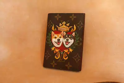 Nobita handmade leather custom luxury bags Hand-painted graffiti Pet badge hand-painted Super realistic hand-painted