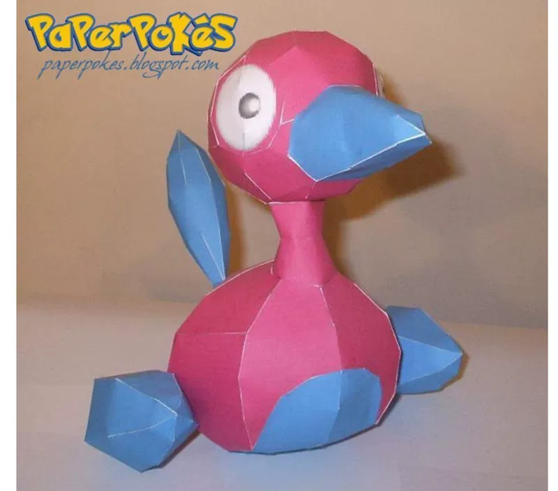 Pokémon Pokemon / Pokemon Porygon 2 Mô hình giấy ba chiều 3D thủ công DIY - Mô hình giấy