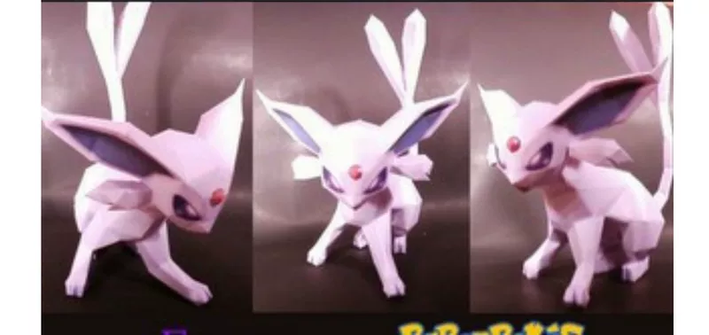 Hơn 48 Pokémon Pokemon Pokemon Espeon Hướng dẫn sử dụng mô hình giấy 3D DIY - Mô hình giấy