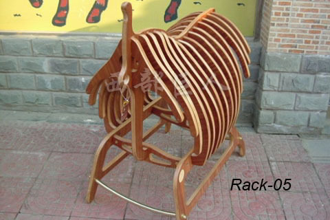 ( Germany imports super - log - carpenter saddle - rack saddle display stand Western giant toy