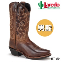 American Laredo Western Cowboy Boots Mens American Mid-calf Boots Rubber Soled Riding Horse Boots