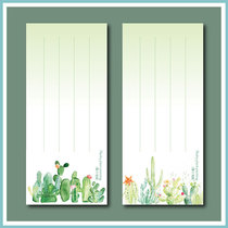 Jiayi authorized day single note note watercolor succulent plant painting 20 pieces of 100 grams of writing paper single-sided