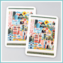 Argentina illustration ins photo background Cape Town landmark South Africa tourist memorial sub-film postcard