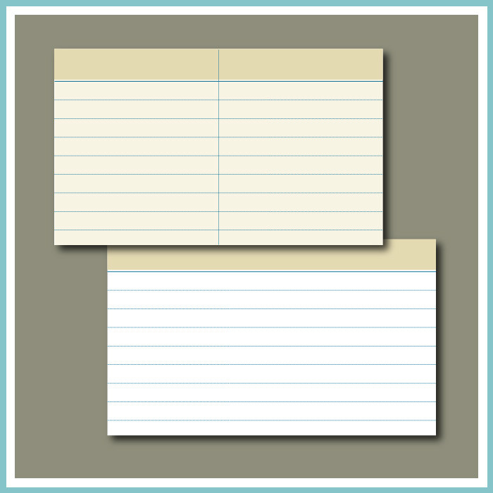 3x5 inch retro American index cards index card double side 50 packages