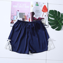 Pajama pants women Summer sexy lace solid color underwear lace shorts silk ladies soft bottom pants home pants