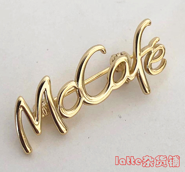 McDonald's Mc Coffee Logo Medallion McCaffe Logo Placket McCaffe Brooch Mc Barista Badge