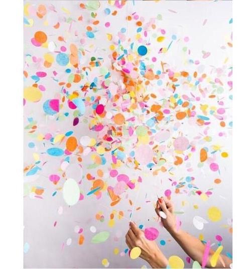 Wedding Birthday Party Push Tui Le Colorful Confetti Party Salute Gunner Throw paper sequin round paper piece small confetti pusher