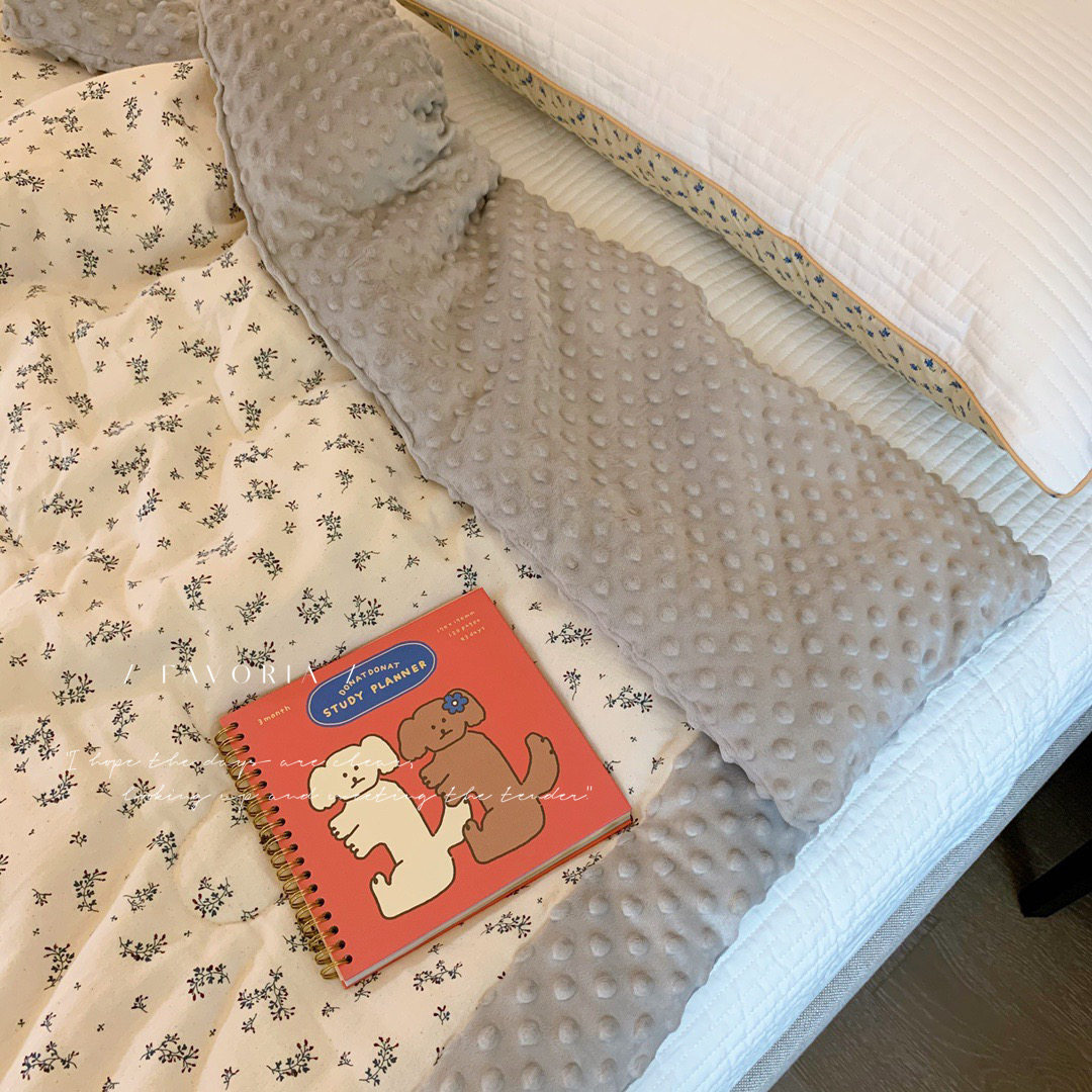 Korean teas crushed flower thickened soy bean blanket baby cover to be appeased clip cotton quilts by sub-autumn and winter children's kindergarten nap