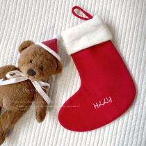 (Favoria Customization) Korean ins Children's Christmas Socks English Name Letter Customization Gift Bag Pendant