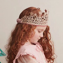 Favoria French ins Prince Princess Crown Headdress Children's Baby Crown Hair Birthday Party Headdress