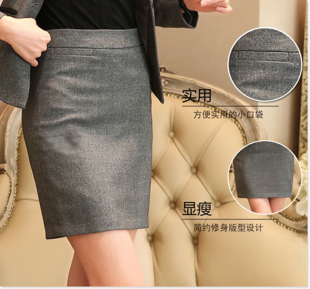 Phù hợp với áo khoác nữ dài tay khí chất chuyên nghiệp mặc mùa xuân Quần yếm Slim phù hợp với quần OL Hàn Quốc váy mùa xuân shop áo khoác nữ hàn quốc