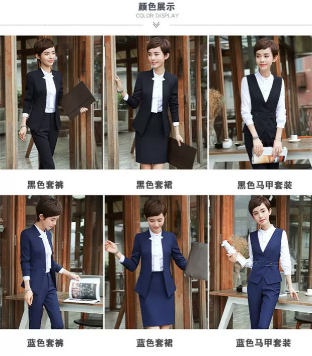 2018 mới phù hợp với chuyên nghiệp phù hợp với nữ nhỏ phù hợp với quần yếm mỏng mỏng thời trang kinh doanh đầm mùa thu OL
