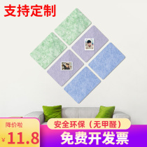 Felt board storage earrings earphones headsets wall panels university dormitory Company station storage Board Message Board