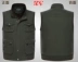 Cộng với áo khoác nhung dày ấm áp nhiều túi áo vest trung niên nam vest vest cha cotton vest trung áo ba lỗ trắng Áo vest cotton