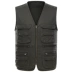 Trung niên nam cotton ngoài trời vest cotton giặt nhiều túi vest trung niên chụp ảnh vest áo khoác vest nam mỏng Áo vest cotton