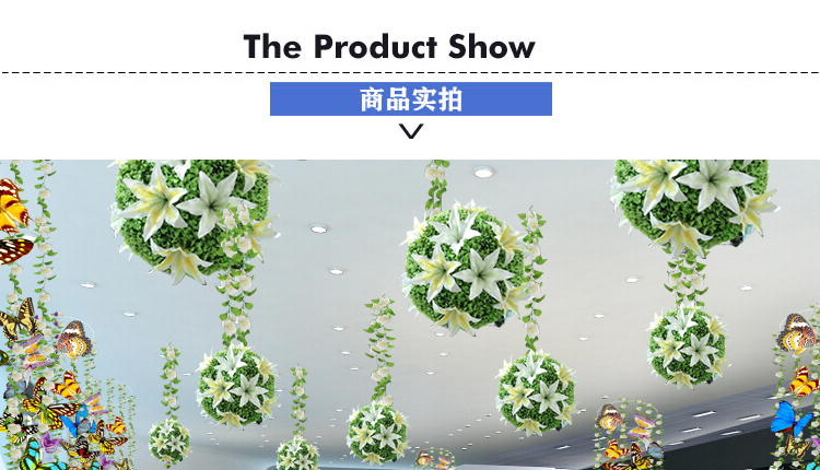 Mùa xuân mô phỏng lily cỏ bóng trung tâm làm đẹp Chen trang trí xe 4s cửa hàng showroom hoa bóng trang trí đám cưới đạo cụ bố trí - Hoa nhân tạo / Cây / Trái cây giả hạc hoa hồng đỏ