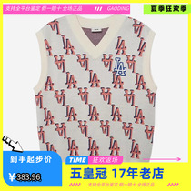 MLB spring new retro letter-printed warm sports knitted vest for men and women 3AKPM0331
