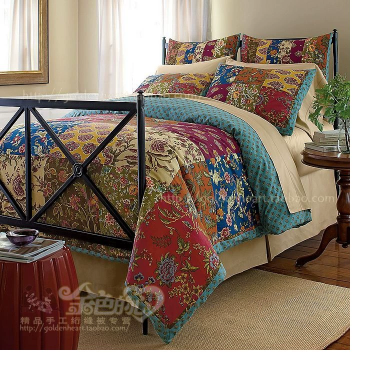 Mùa thu vần vải in chắp vá chăn chăn - Quilt Covers