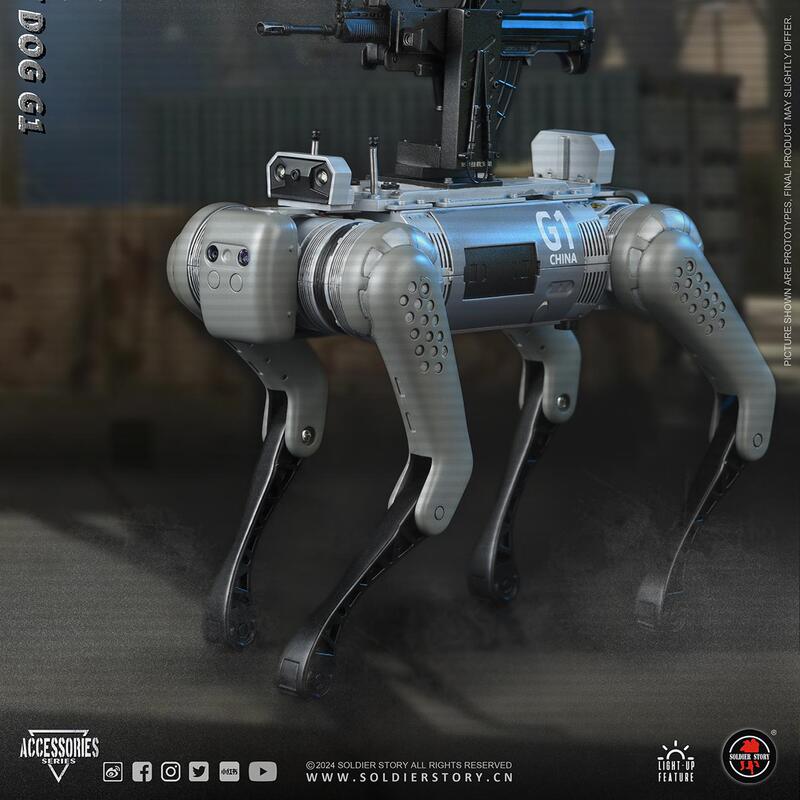 [in Stock] Soldier Story Ssa004, 005 1/6 Scale Robot Dog Model, Two Versions