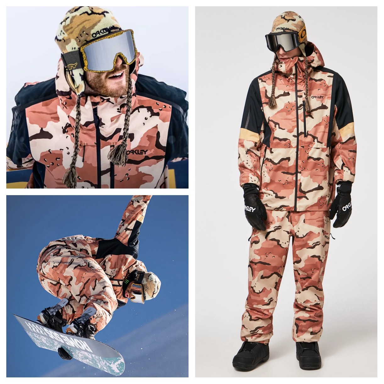 oakley ski suit Dragon King with the same Oakley pullover warm windproof waterproof pullover zipper quilted windproof