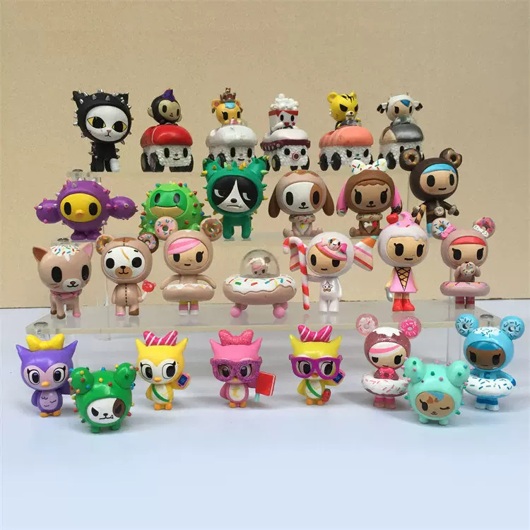 Tokidoki Тао Цидуйчи пончики суши суши машина кактус кот - кукла-бинд-бокс надпись