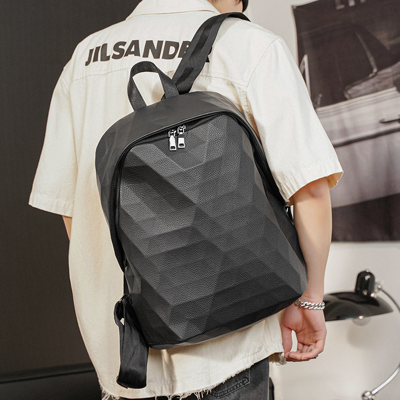 2023 New quality fashion large capacity double shoulder pack Han edition of male package computer backpack students bag bag bag bag