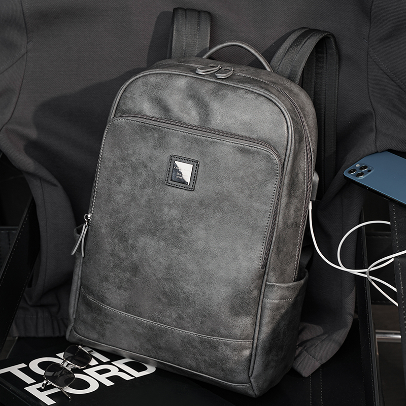 New Large Capacity Casual Retro Double Shoulder Bag Han Edition Men's Bag Trend Fashion Bag Travel Bag Student School Bag