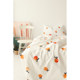 Snail Tower Little Orange Quilt Cover Single Piece Fresh Cotton Quilt Cover Single Product