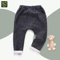 Rabbi childrens clothing spring and autumn baby clothes girls elastic trousers boys pants children wear casual pants tide