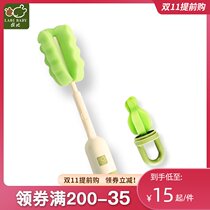 Rabbi counter with 360 degree rotating bottle brush nipple brush nipple brush sponge bottle brush set easy to clean