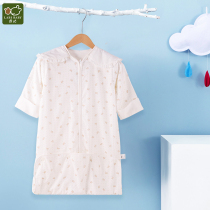 2021 spring and summer New Rabbi newborn baby sleeping bag vest style cold cotton gauze anti kicking quilt