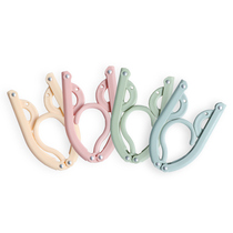 Travel folding hanger travel portable clothes hanging multifunctional clothes telescopic drying rack household non-slip clothesers