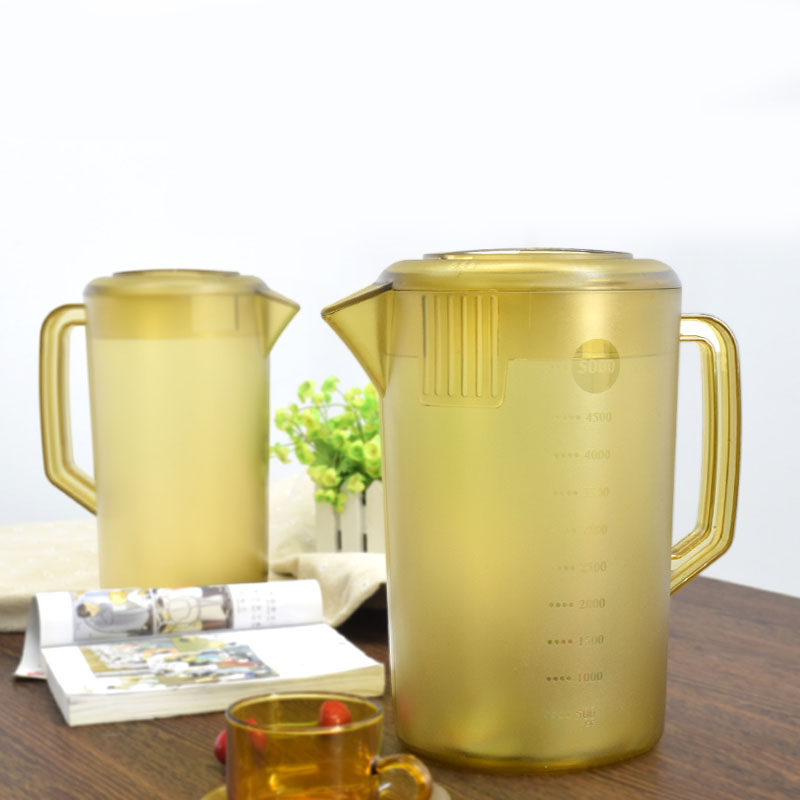 Summer cool kettle cold kettle plastic large capacity heat resistant PC riot resistant boiling water bubble teapot juice pot 3 liters 5L