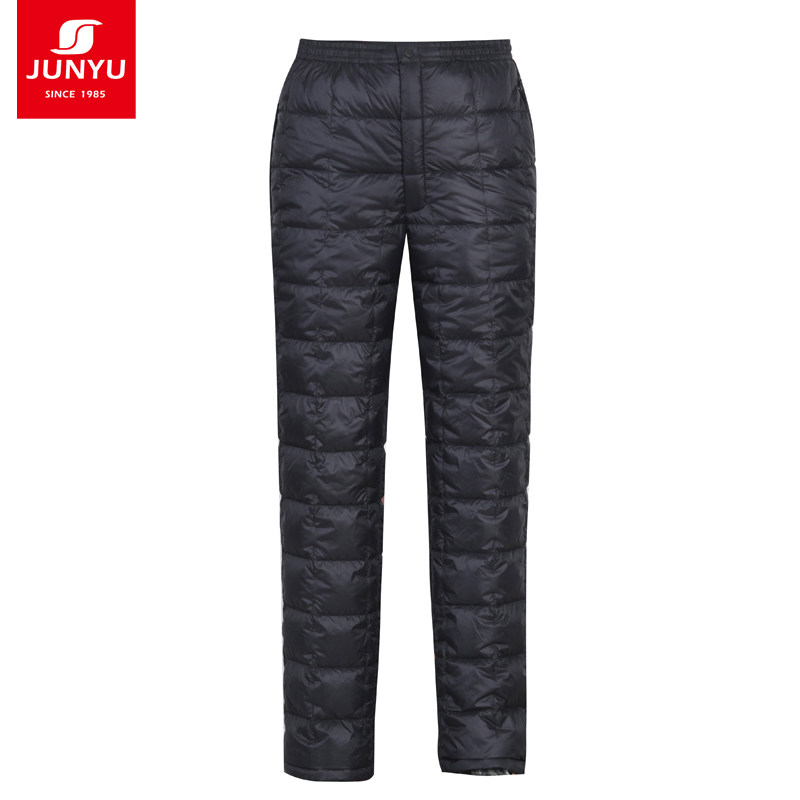 Special offer Junyu outdoor down pants goose down 800 Peng men and women's autumn and winter lightweight warm thickened inside and outside wear