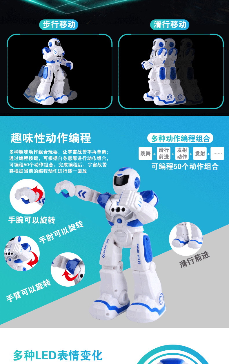 Cử chỉ Cảm Biến Thông Minh Không Dây Điều Khiển Từ Xa Robot Đồ Chơi Mới Witt Cơ Warfare Khiêu Vũ Trình Diễn Điều Khiển Từ Xa Lập Trình