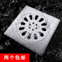  Guangzhou Jinniu brand floor drain Bathroom Bathroom Washing machine sewer floor drain Stainless steel thickened deodorant floor drain