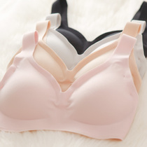 Thin gathering lady without steel ring bra one piece piece of seamless sleep small bra vest sports underwear