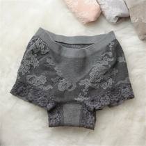 Japanese original single lace cotton middle waist waist belly lift hip one piece piece of unscented underwear bag hip female sexy triangle trousers