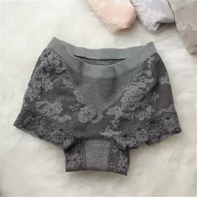 Japanese original single lace cotton middle waist waist belly lift hip one piece piece of unscented underwear bag hip female sexy triangle trousers