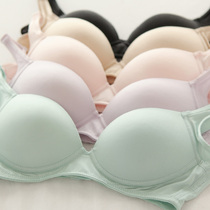 Mulberry silk on the thin and thick small breasts gather sexy without steel ring Wen bra no trace silk ladies underwear receiving milk