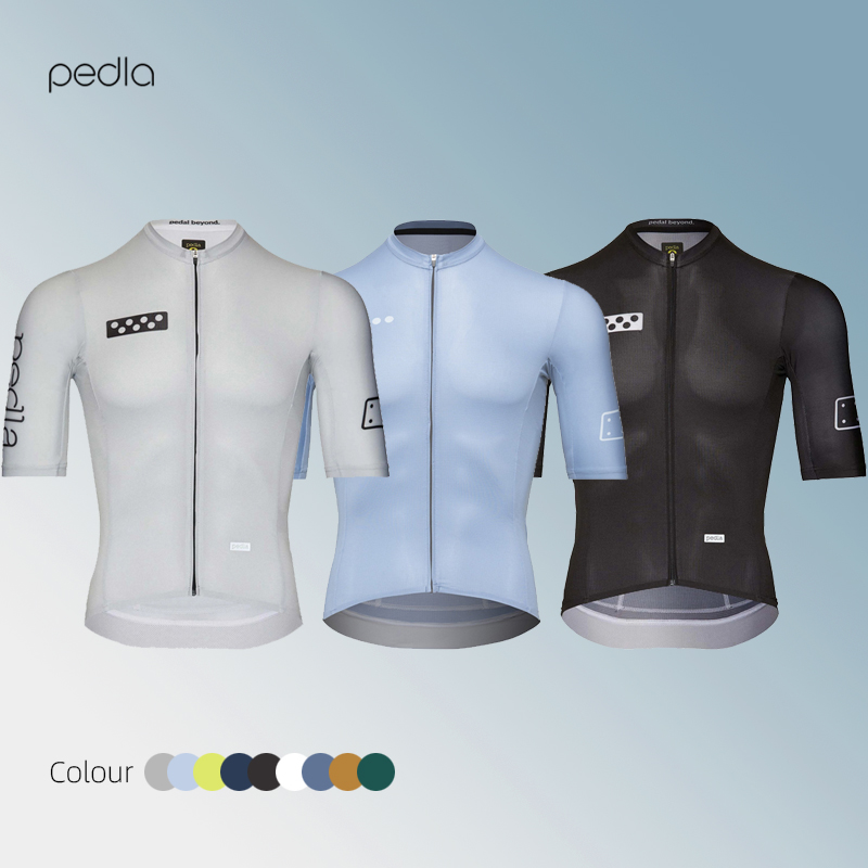 New Summer Men's Athletic Edition Pedla Cycling Short Sleeved Cycling Take Milk Filar Fabric Light