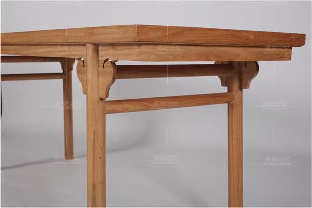 Bộ nhớ ban đầu Old Elm không có đồ nội thất sơn Trung Quốc cổ phẳng trường hợp đầu gỗ thư pháp và trường hợp viết bàn viết - Bàn / Bàn bàn ghế nguyên khối