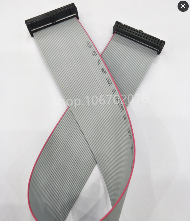 FC-34P double-head wire 34pin JTAG cable 2 54mm AVR download cable IDC gray cable