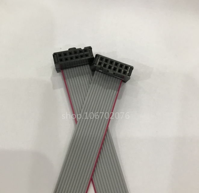 FC-12P double-head wire 12pin JTAG cable 2 54mm AVR download cable IDC gray cable