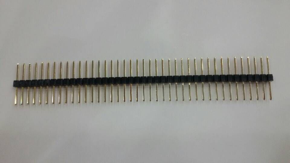 Spacing 2 54MM single row needle single row plastic middle straight needle 1*40PIN gold-plated spot