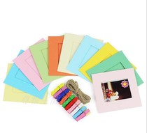 Taridel mini7s 7c 8 11 25 70 90 Photo mini paper photo frame square color hemp rope